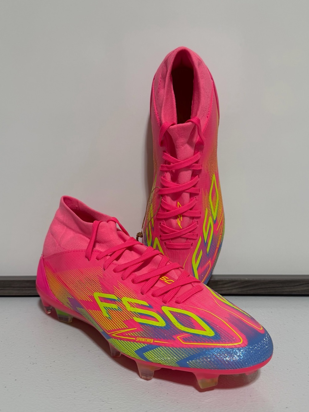 Adidas F50 Pro Firm Ground Mid Women’s Football/Soccer Cleats-Size 8.5 New - Picture 5 of 12
